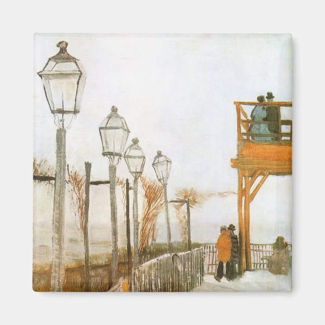 Aimant Vincent van Gogh - Terrasse et pont d'observation (Devant)
