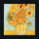 Aimant Vincent Van Gogh Twelve Sunflowers In a Vase Art<br><div class="desc">Vincent Van Gogh Twelve Sunflowers In a Vase Art Magnet</div>