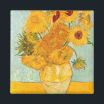 Aimant Vincent Van Gogh Twelve Sunflowers In a Vase Art<br><div class="desc">Vincent Van Gogh Twelve Sunflowers In a Vase Art Magnet</div>