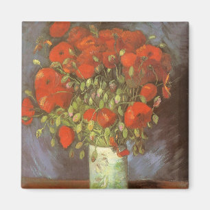Aimant Vincent van Gogh Vase à vie morte avec des pavots 
