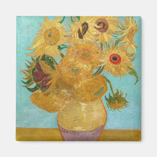 Aimant Vincent Van Gogh - Vase avec douze tournesols
