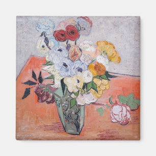 Aimant Vincent van Gogh - Vase avec Roses et anémones