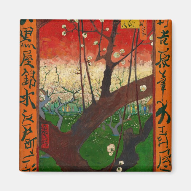 Aimant Vincent van Gogh - Verger de pruniers en fleurs (Devant)