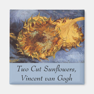 Aimant Vincent van Gogh - Vie morte : Deux tournesols cou