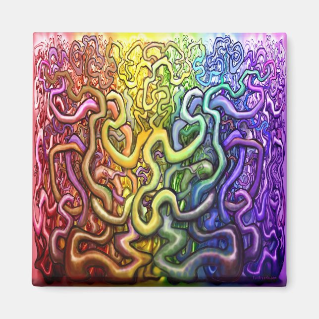 Aimant Vines Overlap Rainbow (Devant)