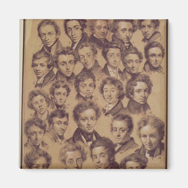 Aimant Vingt-cinq élèves du Studio d'Antoine (Devant)