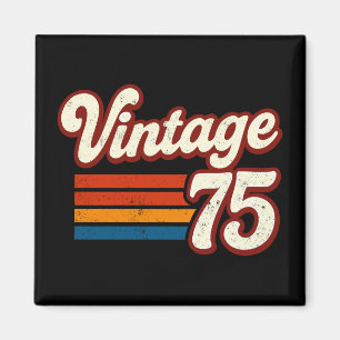 Aimant Vintage 1975 Fabriqué en 1975 50e Anniversaire 50 