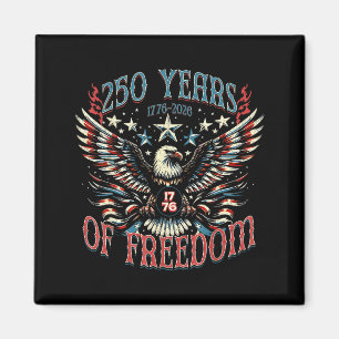 Aimant Vintage 250 ans de liberté aigle patriotique