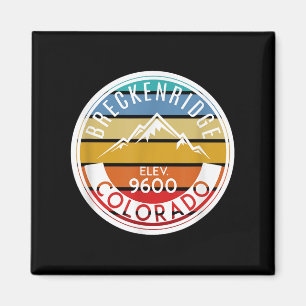 Aimant Vintage 70 s 80 s Breckenridge Colorado Rocky Moun