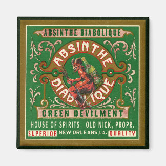 Aimant Vintage Absinthe Étiquette