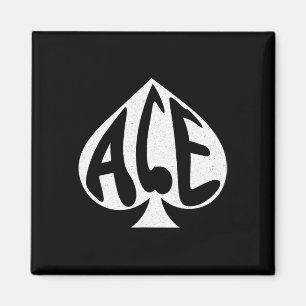 Aimant Vintage Ace De Pique Texas Hold'em Jouer Carte