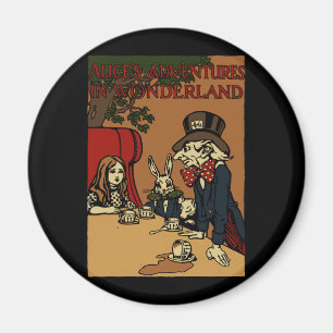 Aimant Vintage Alice Cover Mad Tea Party