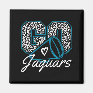 Aimant Vintage Allez encourager les Jaguars retour à l'éc