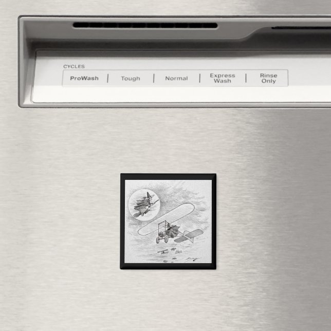 Aimant Vintage Ancient to Modern Travel (In Situ (Lave-vaisselle))