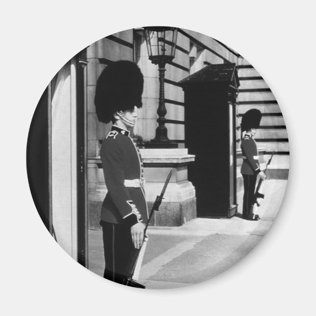 Aimant Vintage Angleterre London sentry à Buckingham (Devant)