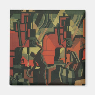 Aimant Vintage Art déco Business Fabrication industrielle