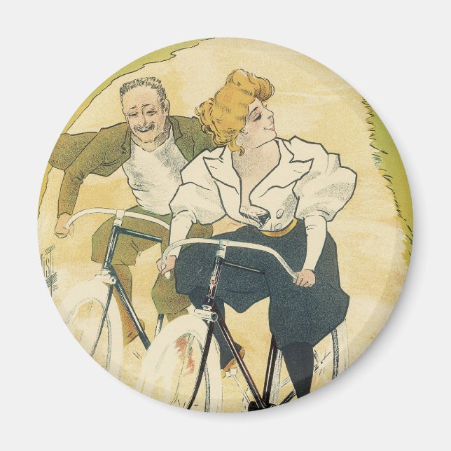 Aimant Vintage Art Nouveau, Bicyclettes Gladiator Cycles (Devant)