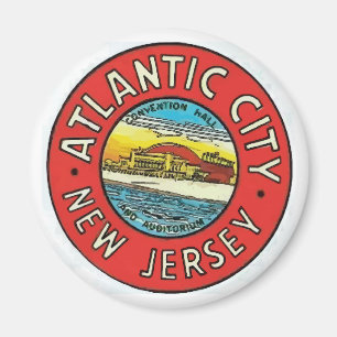 Aimant Vintage Atlantic City NJ