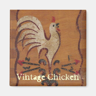 Aimant vintage au poulet
