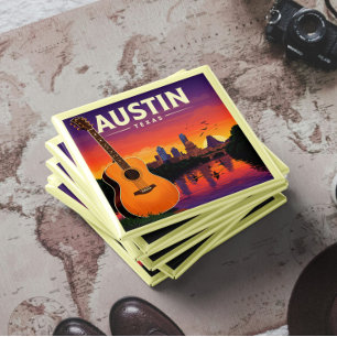 Aimant Vintage Austin Texas