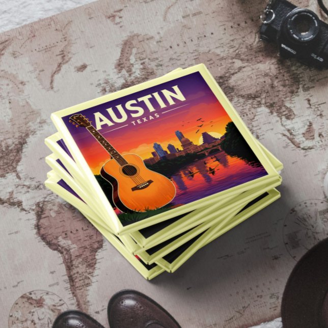 Aimant Vintage Austin Texas (Créateur téléchargé)