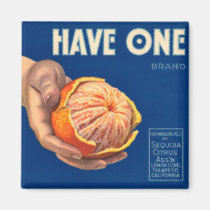 Aimant Vintage Avoir une marque Sequoia Annonce