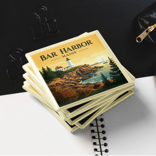 Aimant Vintage Bar Harbour Maine