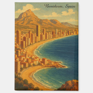Aimant Vintage Benidorm Costa Blanca Espagne Voyage
