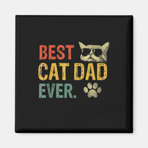 Aimant Vintage Best Cat Papa Ever Cat Cat Daddy Poison