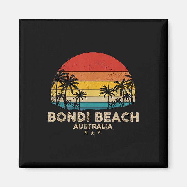 Aimant Vintage Bondi Beach - Australie Beach Souvenir (Devant)