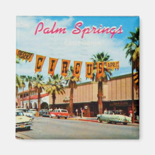 Aimant Vintage : Bonjour de Palm Springs