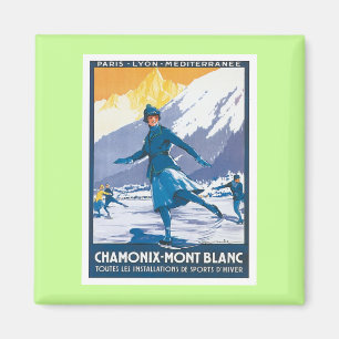 Aimant Vintage Chamonix Mont Blanc