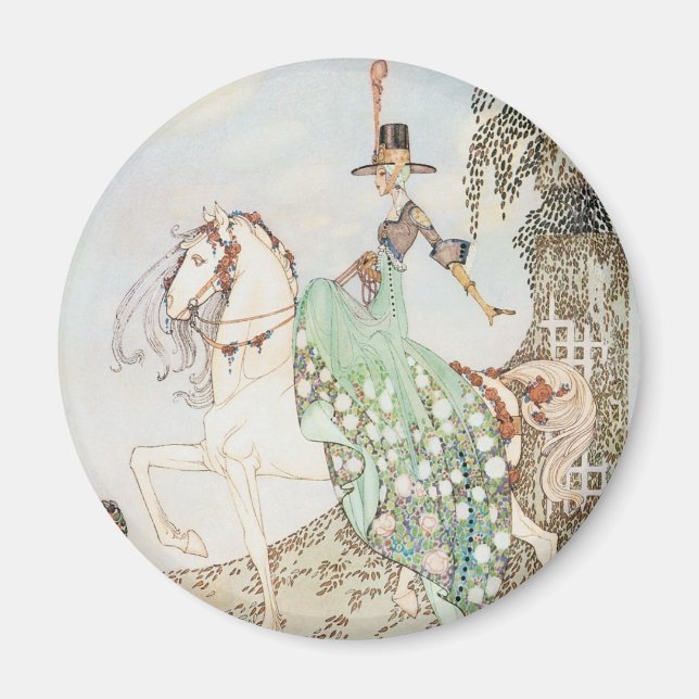 Aimant Vintage Conte de Fées, Princesse Minette, Kay Niel (Devant)
