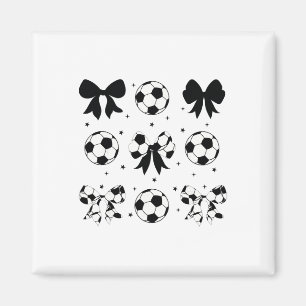 Aimant Vintage Coquette Football Ruban Cheer Football Mam
