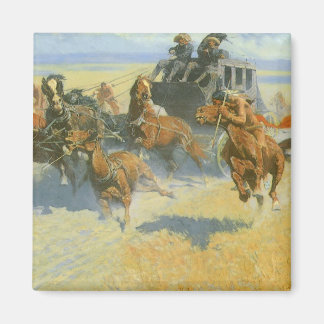Aimant Vintage Cowboy, Downing the Nigh Leader, Remington