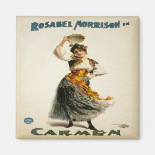 Aimant vintage d'affiche d'opéra