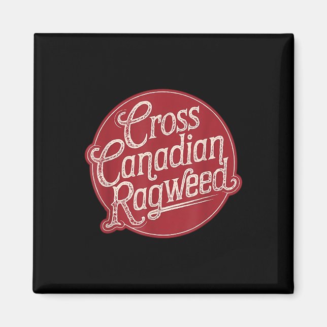 Aimant Vintage de Ragweed canadien (Devant)