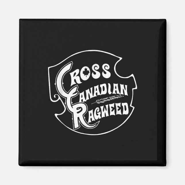 Aimant Vintage de Ragweed canadien (Devant)