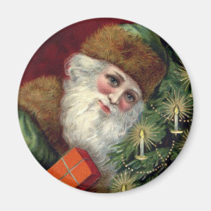 Aimant vintage de réfrigérateur de Noël du pèr