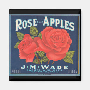 Aimant vintage d'étiquette de caisse de fruit de