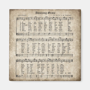 Aimant vintage d'hymne de style de grâce