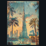 Aimant Vintage Dubaï Émirats arabes unis Burj Khalifa<br><div class="desc">Beau Dubaï vintage Émirats Arabes Unis Voyage Magnet et souvenir voyage de la destination de voyage populaire avec le célèbre bâtiment Burj Khalifa et les points de repère de Dubaï. Offre un cadeau de voyage extraordinaire pour votre famille et chaque touriste. Faites-le vous-même et achetez maintenant.</div>