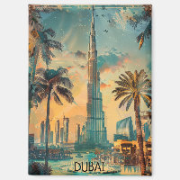 Vintage Dubaï Émirats arabes unis Burj Khalifa