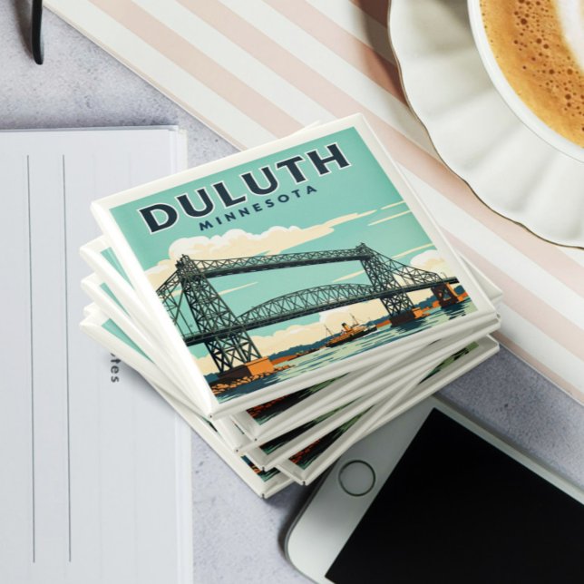 Aimant Vintage Duluth Minnesota (Créateur téléchargé)