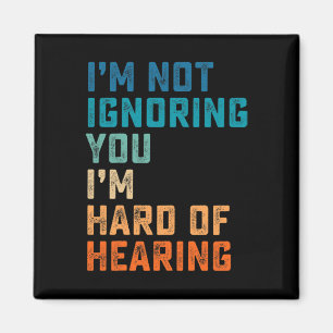 Aimant Vintage dur d'oreille ASL Langue Des Signes Sourds