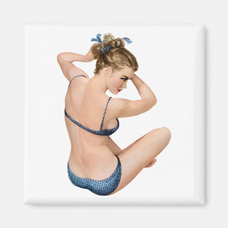 Aimant Vintage épingle vers fille