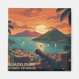 Aimant vintage Fort Napoléon – Les Saintes, Guadeloupe
