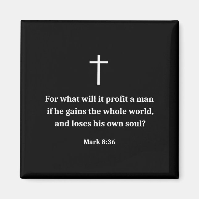 Aimant Vintage Funny Christian Motivational Bible Verse M (Devant)