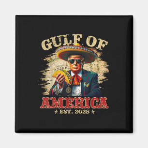 Aimant Vintage Golfe Des Usa Amérique Est 2025 Trump Drôl