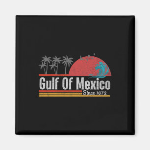 Aimant Vintage Golfe Du Mexique Est.1772 Graphique